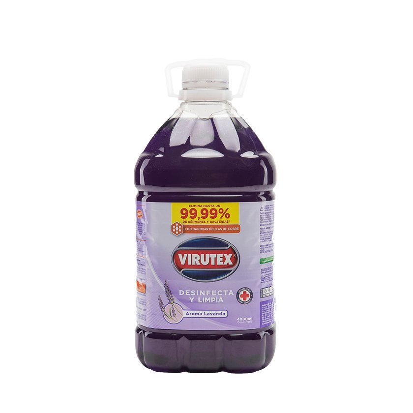 Limpiador de Pisos Desinfectante Lavanda Virutex – 4 Litros