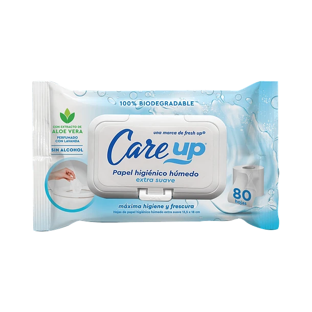 Care Up Toallas Húmedas Con Tapa – 80 Unidades